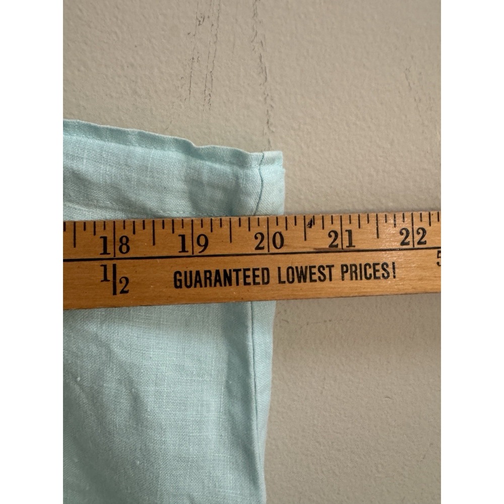 Bryn Walker Linen Knee Length Skirt Light Blue Pull On Straight Women's Medium - Picture 6 of 8